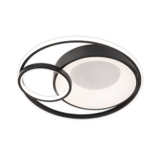 Светильник LED smart DUOS с пультом 100Вт 3000-5000K 5000Lm Круглый Черный 220785